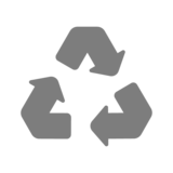 Icon: Recycling – in HYDAC Filtern kommen regenerierbare Filtermaterialien und Faserfliese zum Einsatz.