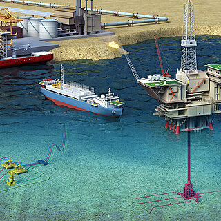 Wasseraufbereitung in der Öl- und Gasindustrie.