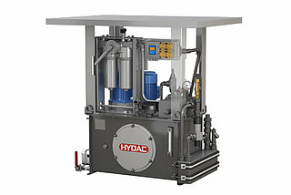 Representação 3D de uma unidade de refrigeração da HYDAC para otimizar sistemas de lubrificação