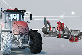 Der HYDAC Baukasten für jede mobile Arbeitsmaschine – ob Traktor, Bagger, Kran oder Kehrmaschine.