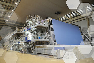 Maskine til fremstilling af papir på fabrik