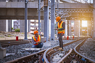 Gleisbauarbeiten Arbeitssicherheit
