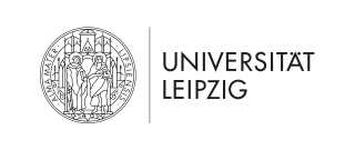 Logga universitet Leipzig